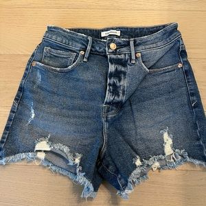 Good American High Rise Jean Shorts